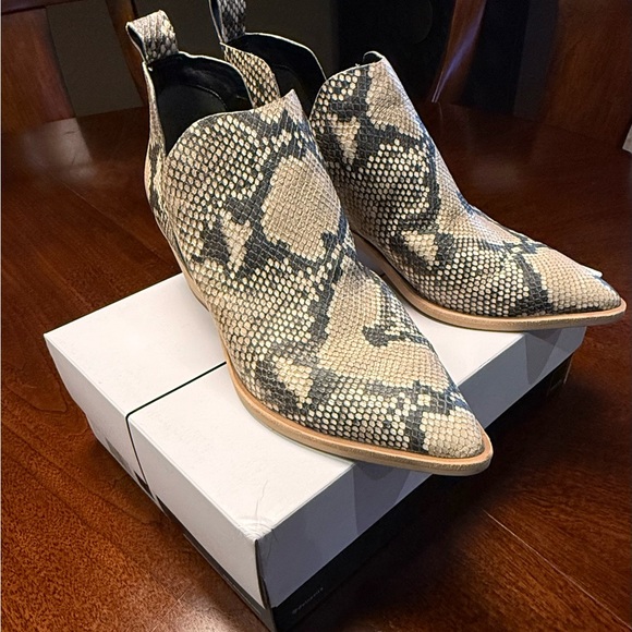 Snakeskin Print Ankle Bootie by Dolce Vita - Picture 1 of 7